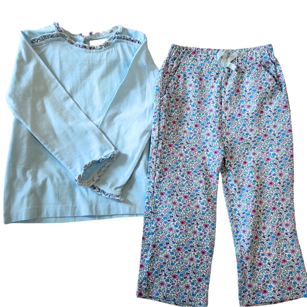 Kids Floral Set - Blue and Multicolor
